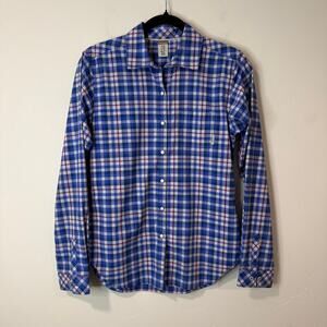 Stio Women's Sidley Snap Shirt Plaid Blue Purple XSmall Western Hike Outdoor